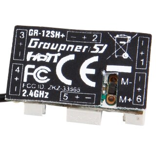 Graupner GR-12L SUMD+T 2 Antennen PCB Empfänger